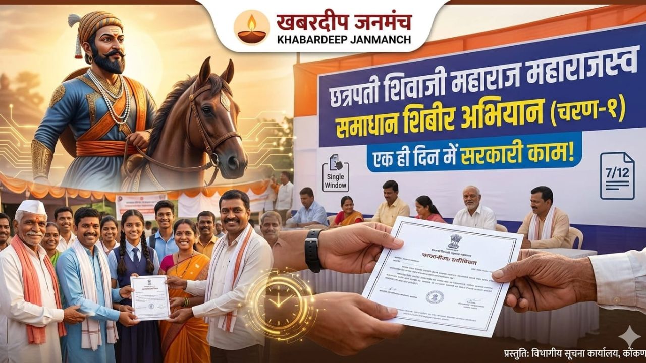 बड़ी खबर: 'महाराजस्व समाधान शिविर' से जनता को मिलेगी बड़ी राहत; एक ही दिन में होंगे जमीन और सरकारी प्रमाणपत्रों के काम