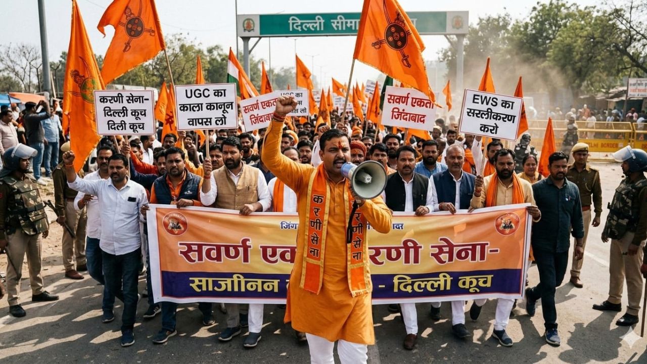 दिल्ली की घेराबंदी और सवर्ण अस्मिता का 'धर्मयुद्ध': राज सिंह शेखावत की एक ललकार से डोली सत्ता की चूलें