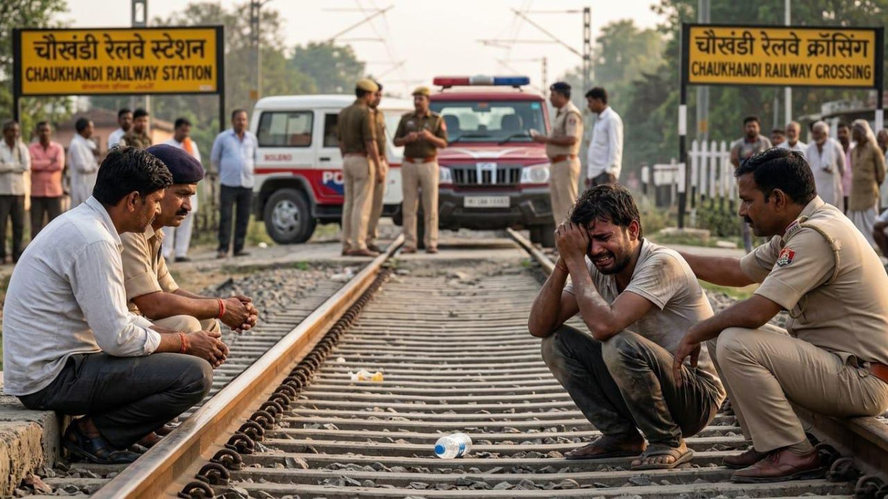 चौखंडी रेलवे क्रॉसिंग के पास मां ने मासूम बेटी संग ट्रेन के आगे कूदकर दी जान, चश्मदीद बना लाचार पति