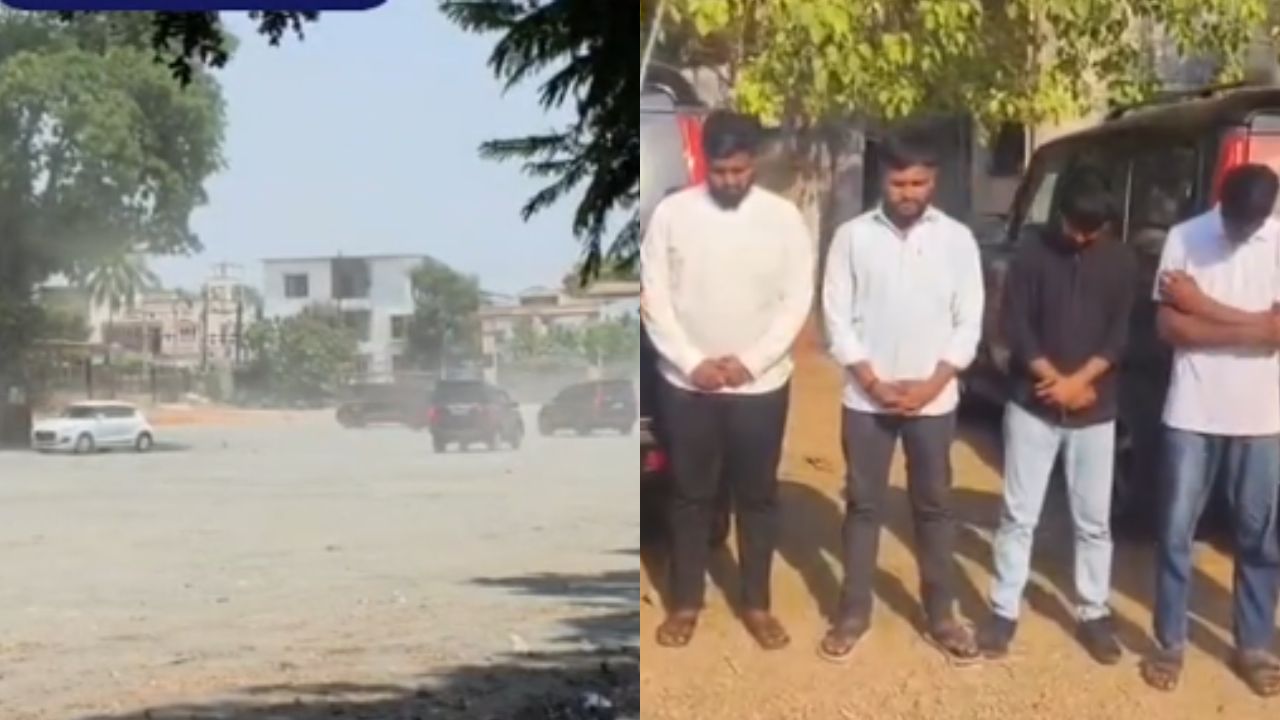 नवसारी में 10 स्कॉर्पियो के साथ खतरनाक स्टंट, मंदिर परिसर बना रील शूटिंग ग्राउंड