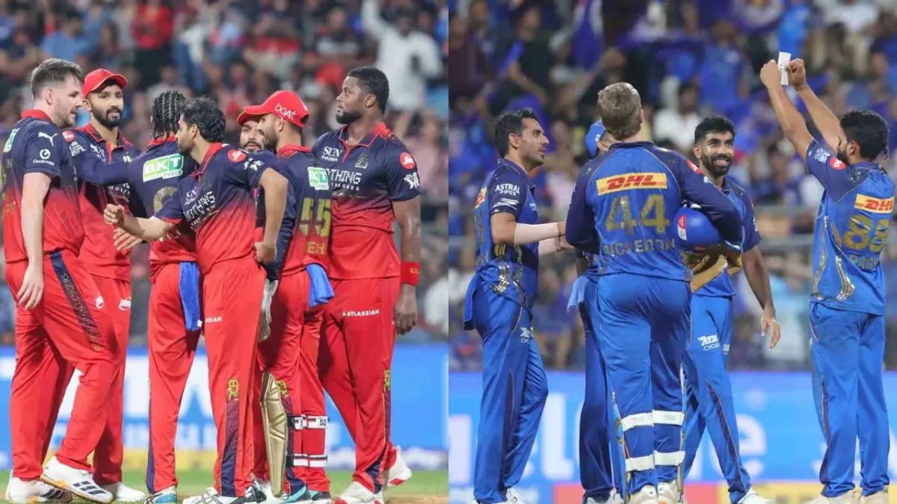 RCB vs MI हाईवोल्टेज मुकाबला: टॉप पर पहुंचने की जंग और प्लेऑफ की आखिरी उम्मीद