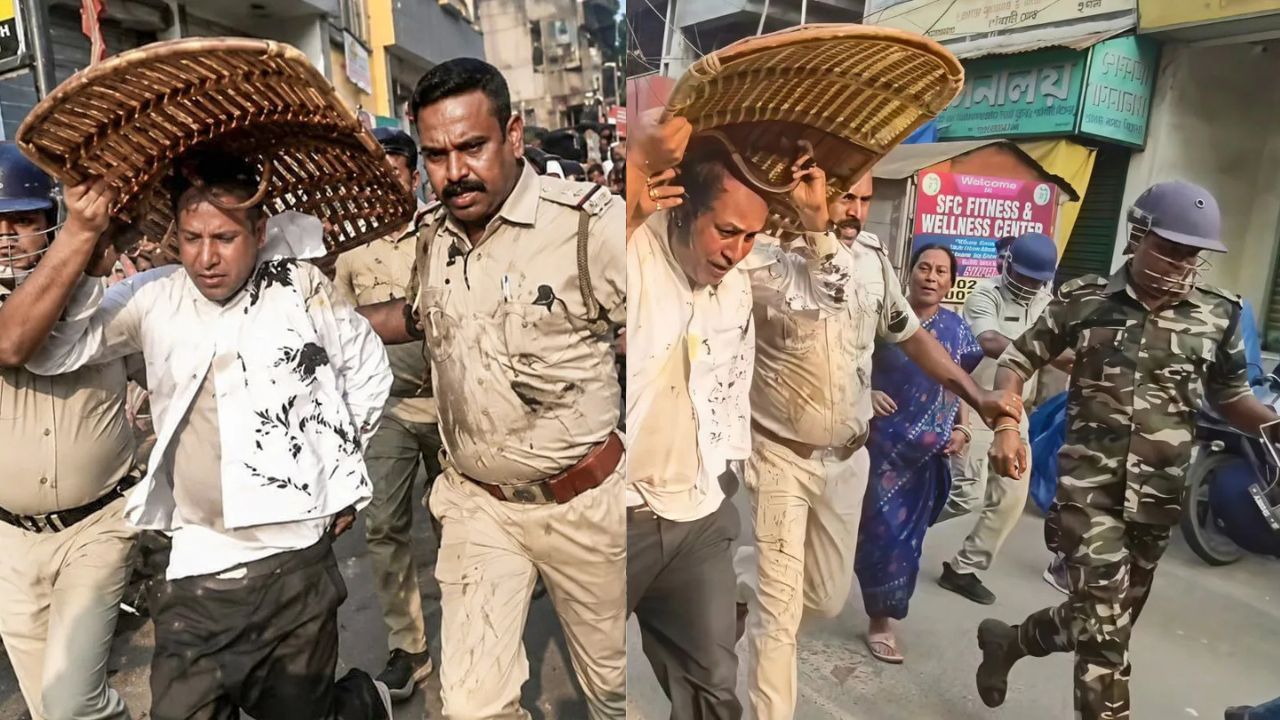 केरल से पकड़कर लाया गया नेता, सड़क पर हुआ जोरदार विरोध